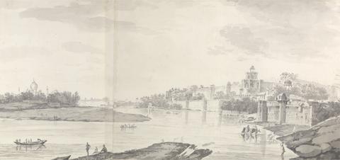 William Hodges A View of the Fort of Agra on the River Jumna from the Northeast