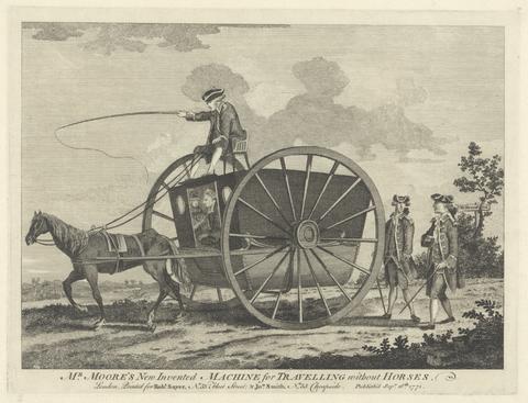 unknown artist Mr. Moore's New Invented Machine for Travelling without Horses