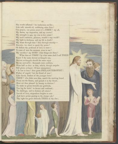 William Blake Young's Night Thoughts, Page 87, "Is lost in love! thou great Philanthropist"