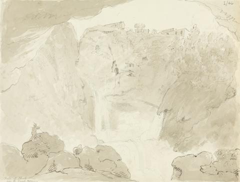 Sir Robert Smirke the younger Falls of Tivoli, From the Lowest Cavern