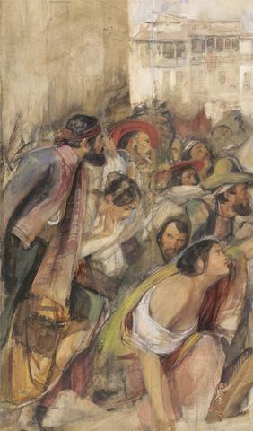 John Frederick Lewis Study for the Proclamation of Don Carlos
