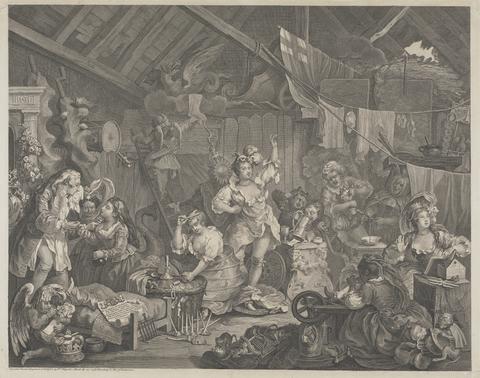 William Hogarth Strolling Actresses Dressing in a Barn