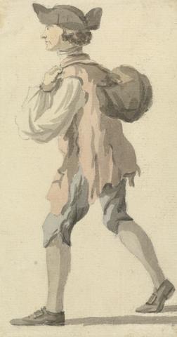 William Marlow Man Carrying Bundle on his Back