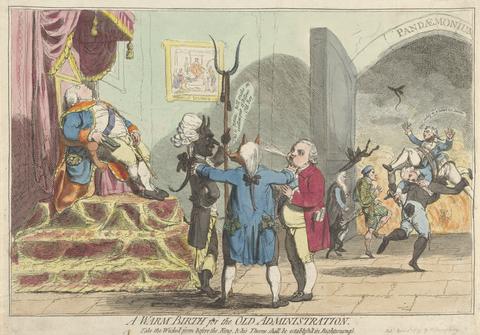 James Gillray A Warm Birth for the Old Administration -----