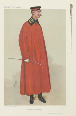 Leslie Matthew 'Spy' Ward Vanity Fair: Military and Navy; 'Commanding 2nd Life Guards', Lieutenent Colonel Anstruther Thompson