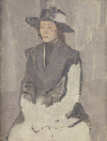 Gwen John Seated Woman in a Broad-Brimmed Hat