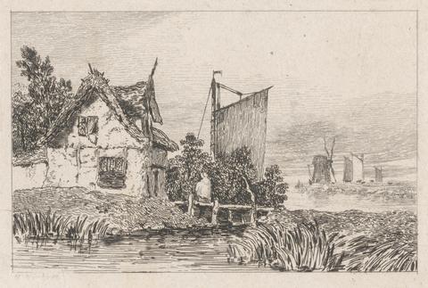 Cottage and River Scene