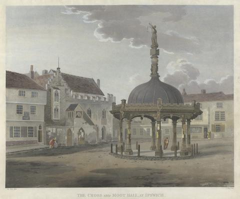 John Bluck The Cross and Moot Hall at Ipswich