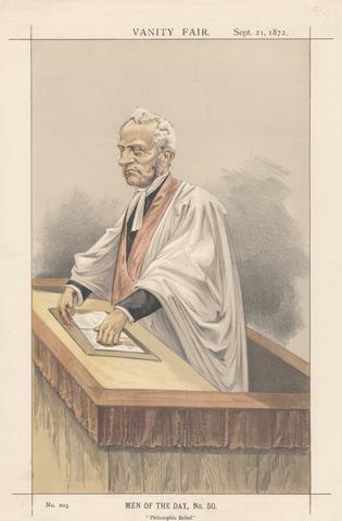 unknown artist Vanity Fair - Clergy. 'Philosophic Belief'. A.P. Stanley. 21 September 1872