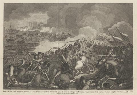 J. Barlow Defeat of the French Army at Landrecies by the British Light Horse & Dragoon Guards