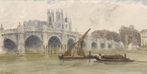 Thomas Hollis Westminster Bridge and the Abbey