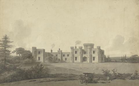 John Nash Design for Knepp Castle, Sussex: Perspective