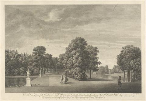 William Woollett A View of the Garden at Hall-Barn near Beckonsfield in Buckinghamshire, a seat of Edmund Waller Esq.