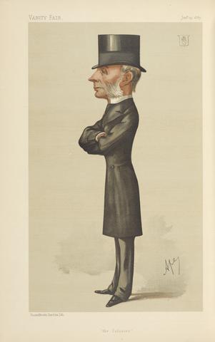Carlo Pellegrini Politicians - Vanity Fair. 'the Colonies'. The Rt. Hon. Sir Henry Thurston Holland. 29 January 1887