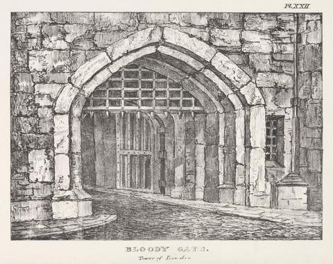 unknown artist Bloody Gate, Tower of London
