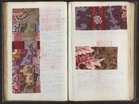 Pattern books for printed cotton fabrics manufactured by Koechlin & Frères.