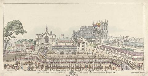 Charles J. Hullmandel View of Palace Yard on the day of the Coronation of His Majesty George IV