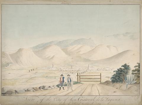 Alfred Diston View of the City of San Cristoval de la Laguna as Seen from the Road to Las Mercedes