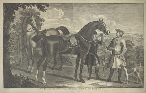 James Seymour Two Hunters Belonging to His Grace the Duke of Bolton