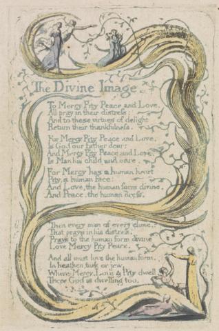 William Blake Songs of Innocence and of Experience, Plate 24, "The Divine Image" (Bentley 18)