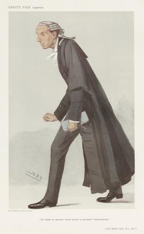 Leslie Matthew 'Spy' Ward Vanity Fair: Legal; 'So Voluble an Advocate should become a Successful Parliamentarian', Lord Robert Cecil, February 22, 1906