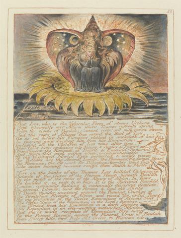 William Blake Jerusalem, Plate 53, "Jerusalem / Chap. 3"