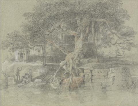 Johan Joseph Zoffany RA A Dying Hindu Brought to the River Ganges