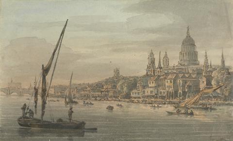 William Marlow The City and St. Paul's from the South Bank