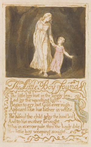 William Blake Songs of Innocence, Plate 20, "The Little Boy Lost" (Bentley 13)