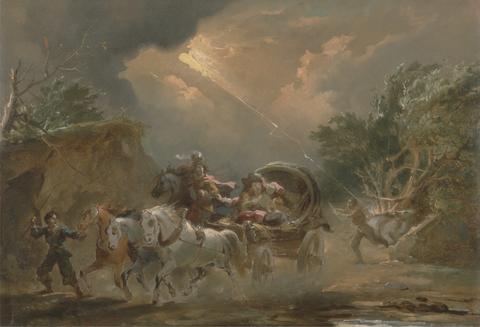 Philippe-Jacques de Loutherbourg Coach in a Thunderstorm