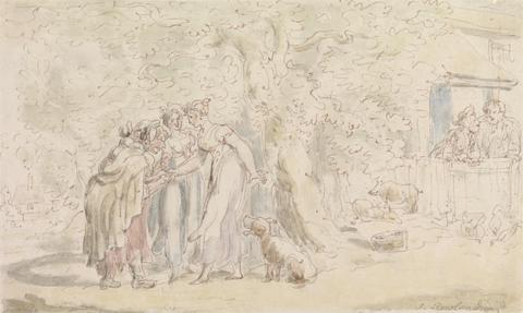Thomas Rowlandson The Vicar of Wakefield: Fortune-Telling