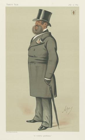 Carlo Pellegrini Politicians - Vanity Fair. 'A country gentleman'. Sir Henry Josias Stracey. 10 July 1875