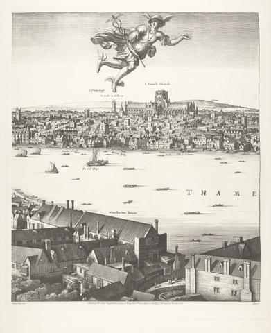 unknown artist From Hollar's `View of London, 1647' (Sheet III)