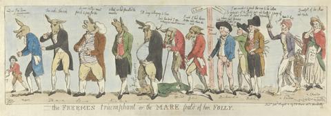 Isaac Cruikshank The Freemen Triumphant or the Mare Foald or Here Folly