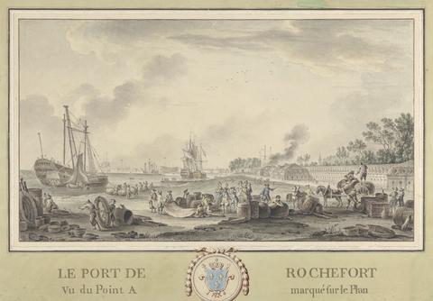 Le Port de Rochefort: Vu Du Point A Marque sur le Plan: