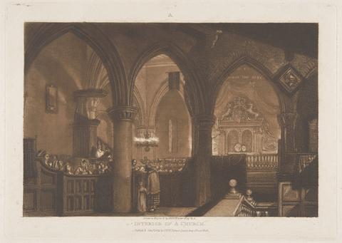 Joseph Mallord William Turner Interior of a Church