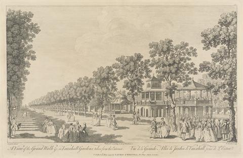 Edward Rooker A View of the Grand Walk & c. in Vauxhall Gardens, taken from the Entrance