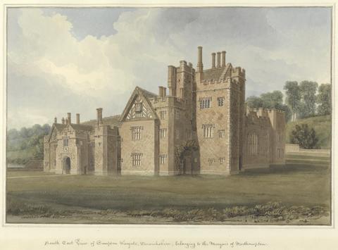 John Buckler FSA South East View of Compton Winyate, Warwickshire; belonging to the Marquis of Northampton