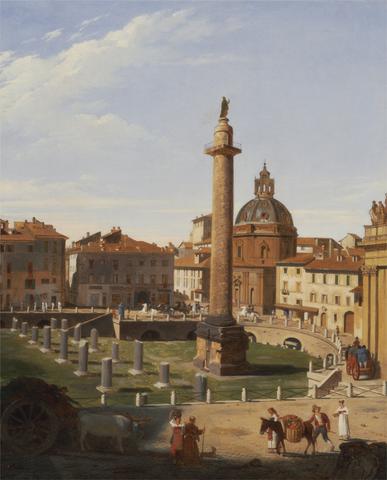 Sir Charles Lock Eastlake A View of Trajan's Forum, Rome