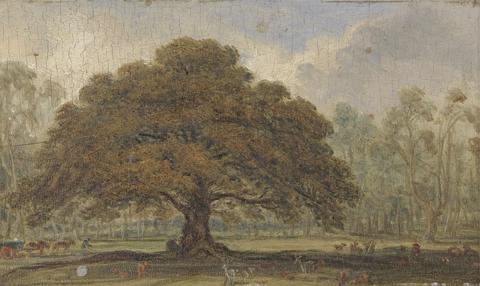 James Ward Landscape with Deer under "The Beggar's Oak", Dagot's Park...