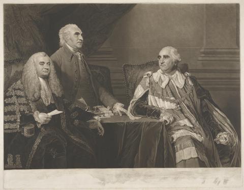 James Ward John Dunning, 1st Baron Ashburton, with Colonel Isaac Barre and William Petty, 2nd Earl of Shelburne, Marquis of Lansdowne