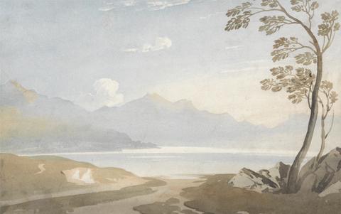 John Varley A Welsh Landscape a Lay-in'