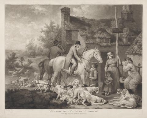 William Ward [Fox-hunting] Outside of a Country Alehouse