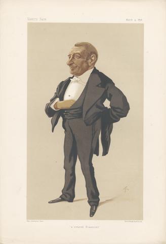 James Tissot Vanity Fair - Businessmen and Empire Builders. 'a retired Financiers'. Mr. Henry Louis Bischoffsheim. 4 March 1876