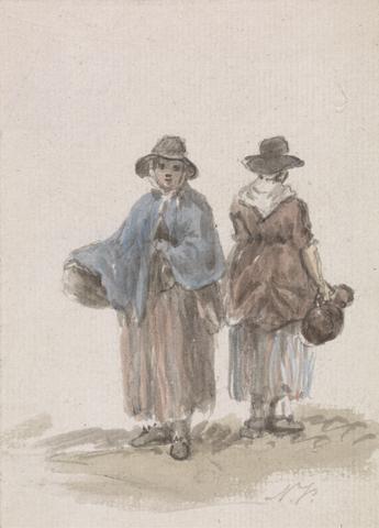 Nicholas Pocock Welsh Peasant Women