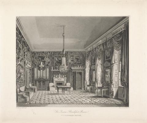 Daniel Havell The Queen's Breakfast Room, Buckingham House