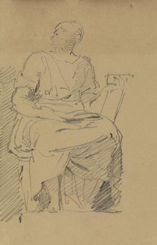 Benjamin Robert Haydon Study of a Seated Figure