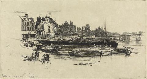 Francis Seymour Haden Whistler's House at Old Chelsea