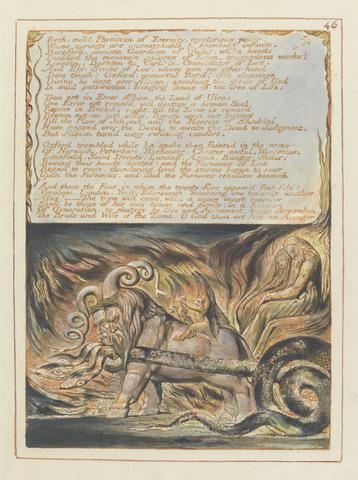 William Blake Jerusalem, Plate 46, "Bath, mild Physician...."