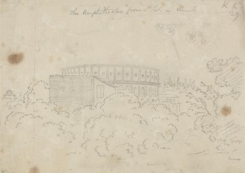 John Robert Cozens The Amphitheater seen from S. Pietro in Vinculo